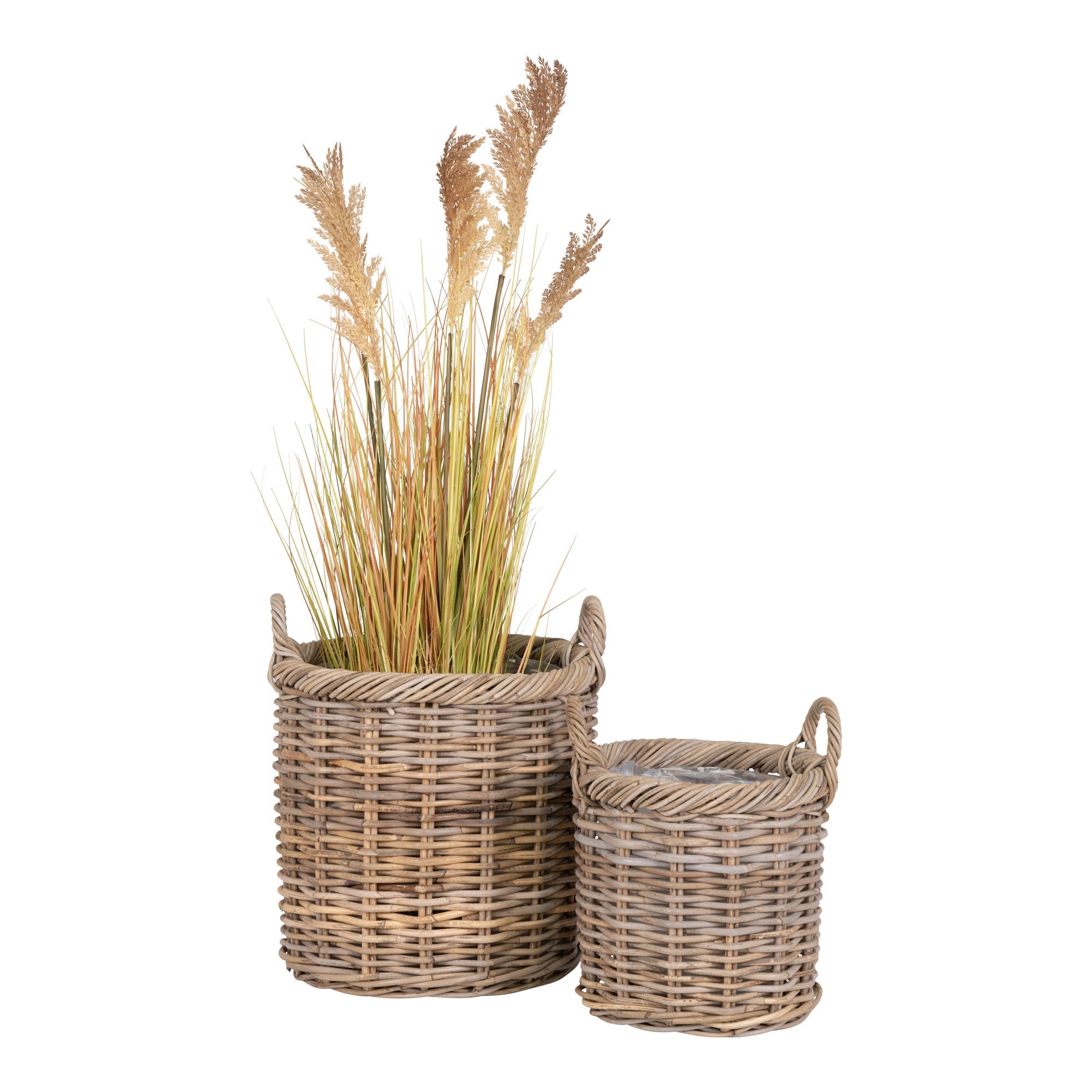 Gili – Aufbewahrungskörbe aus Kubu Rattan, natur, 2er-Set